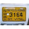 Image 4 : ST. VITAL - MANITOBA - BICYCLE LICENSE'S  1961 & 1962 & 1964