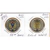 Image 1 : 2020 75th ANNIVERSARY - END OF WW II - $2.00 COINS - Coloured & Non Coloured