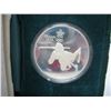 Image 2 : 1988 CALGARY OLYMPIC $20 SILVER COIN - BIATHLON  -  1 OZ  SILVER