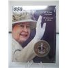 Image 1 : 2006 CANADA ENLARGED 25 CENT COIN - 80th BIRTHDAY of QUEEN ELIZABETH