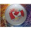 Image 2 : 2017 CANADIAN $5 SILVER COIN - .9999 PURE SILVER - PROUDLY CANADIAN (Coloured)