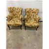 Image 1 : 2-french provincial upholstered chairs (excellent condition) 1960's-70's