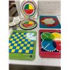 Image 1 : 3 metal games circle cribbage board and dice game- eagle toys