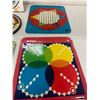 Image 4 : 3 metal games circle cribbage board and dice game- eagle toys