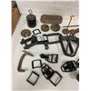 Image 2 : lot of hardware, clevises, buckles weights, etc.