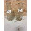 Image 1 : 2- milk bottles- p.a. c-co prince albert on marked delaral on bottom