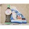 Image 1 : COCA-COLA BEAR CLOCK 16" X 16"