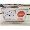 Image 1 : VINTAGE ELECTRIC COCA-COLA CLOCK (WORKING)