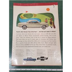 ORIGINAL AD FOR CORVAIR (SP?)