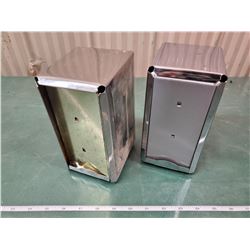 2 OLD CAFE NAPKIN HOLDERS
