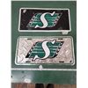 Image 1 : SASKATCHEWAN ROUGHRIDERS LICENSE PLATES