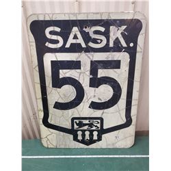 HIGHWAY 55 METAL SIGN