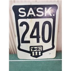 HIGHWAY 240 METAL SIGN