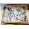 Image 2 : 1 LARGE & 2 SMALL PAINTINGS- OLD PARIS FRANCE SCENE