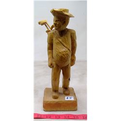 1996 Gerard Pelletier Woodcarving "Golfer"