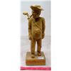 Image 1 : 1996 Gerard Pelletier Woodcarving "Golfer"