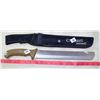Image 2 : 13" Chisel Tipped Titanium Coated Blade with Sheath