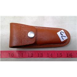 3" Folding Knife  Wide Blade with PK500 Duracraft leather Sheath