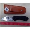 Image 3 : 3" Folding Knife  Wide Blade with PK500 Duracraft leather Sheath