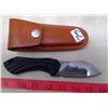 Image 4 : 3" Folding Knife  Wide Blade with PK500 Duracraft leather Sheath