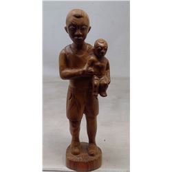 1982 Israel West Bank Olivewood Carving "Father and Son"