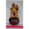 Image 4 : 1982 Israel West Bank Olivewood Carving "Father and Son"