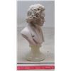 Image 3 : 1975 Italy Marble Dust Resin Bust Beethoven on Gate Base