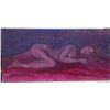 Image 1 : 1984 Original Acrylic on Panel "Violet Twilight Nude"