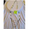 Image 1 : “Lia sophia” silver beaded multichain necklace