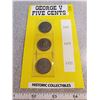 Image 1 : George V 5¢ 1927, 1928, 1933