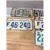 Image 4 : 4 - 1961 & 3 - 1968 License Plates