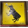 Image 1 : Vintage Cow Crossing Sign