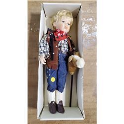 COWBOY PORCELAIN DOLL     CHARLENE’S COLLECTION COWBOY DOLL
