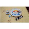 Image 3 : EXPO 86 COLLECTION PLATE MINI TEA POT SAUCER AND MORE