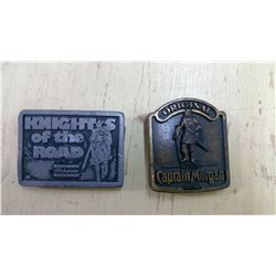2 BELT BUCKLES