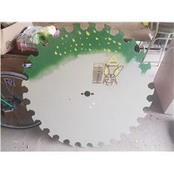 PAINTED 42" ANTIQUE SAW BLADE