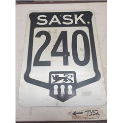 METAL HIGHWAY 240 SIGN