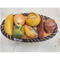 DECORATIVE CERAMIC FRUIT BASKET FROM 1960'S