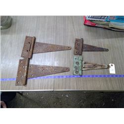 2 SETS OF OLD GATE HINGES