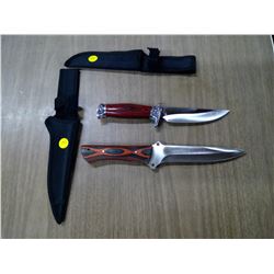 2 HUNTING KNIVES 11IN