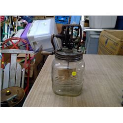 GLASS BUTTER CHURM