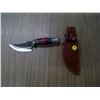 Image 1 : SKINNING HUNTING KNIFE IN LEATHER CASE