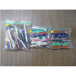 LARGE ASSORTMENT OF ADV. BALL POINT PENS
