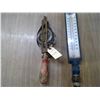 Image 2 : OLD METAL TAPE MEASURE AND STEAM THERMUMETER