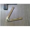 Image 2 : VERY OLD SMALL SQUARE AND FOLD-UP WOOD RULER