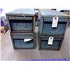 Image 6 : 4 SMALL METAL FILING CABINETS