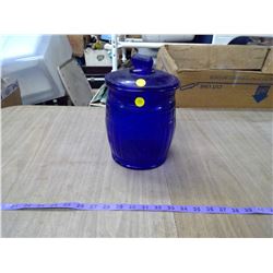 COBALT BLUE PEANUT JAR