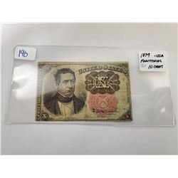 1874 USA 10 CENT NOTE