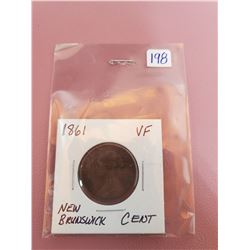1861 NEW BRUNSWICK CENT