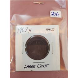 1907 H EDWARD CENT